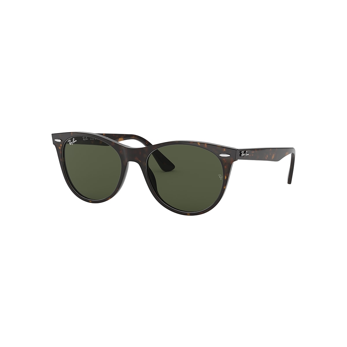 WAYFARER II CLASSIC Sunglasses in Tortoise and Green - RB2185