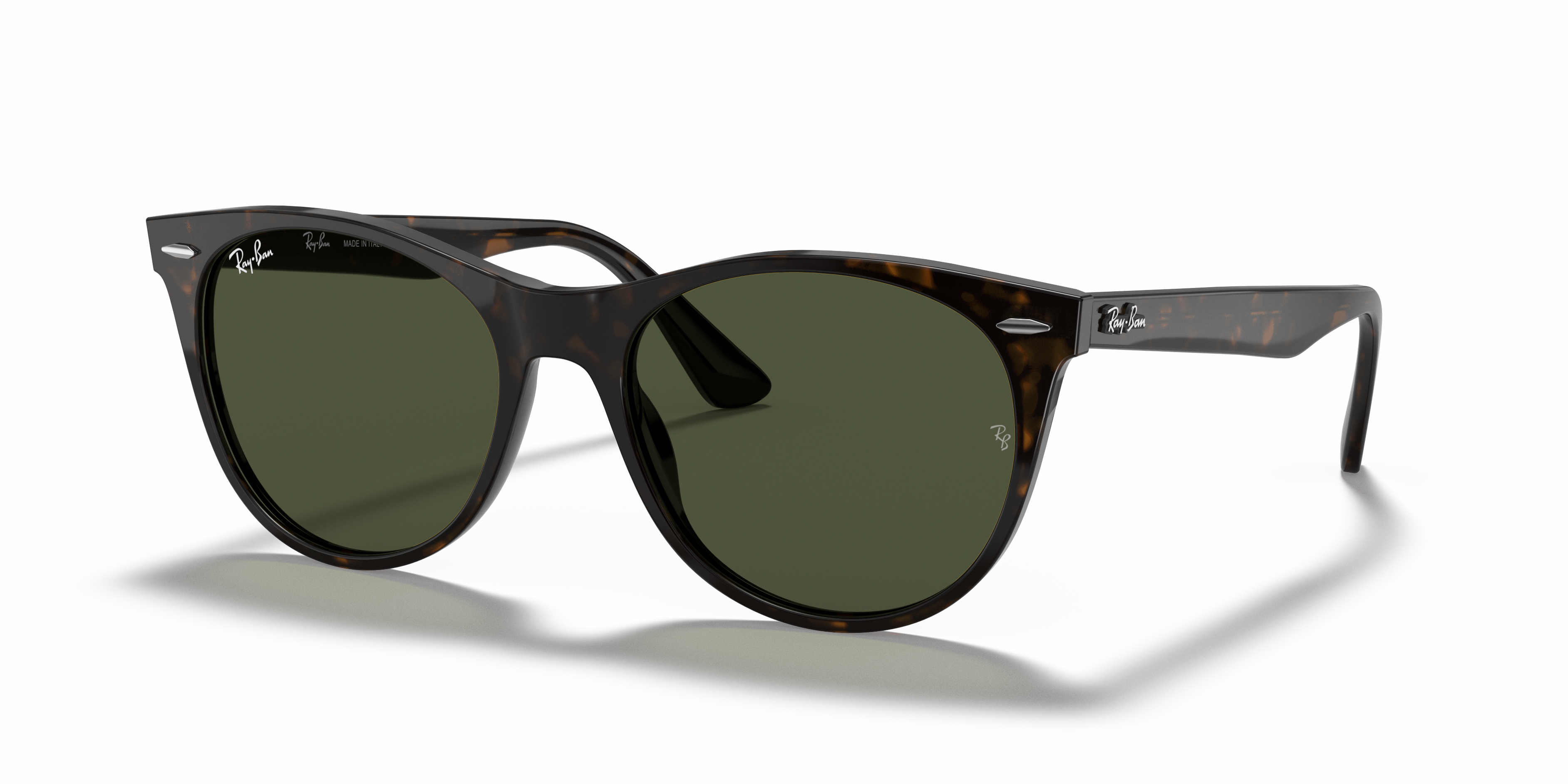 Wayfarer Ii Classic Sunglasses in Tortoise and Green | Ray-Ban®