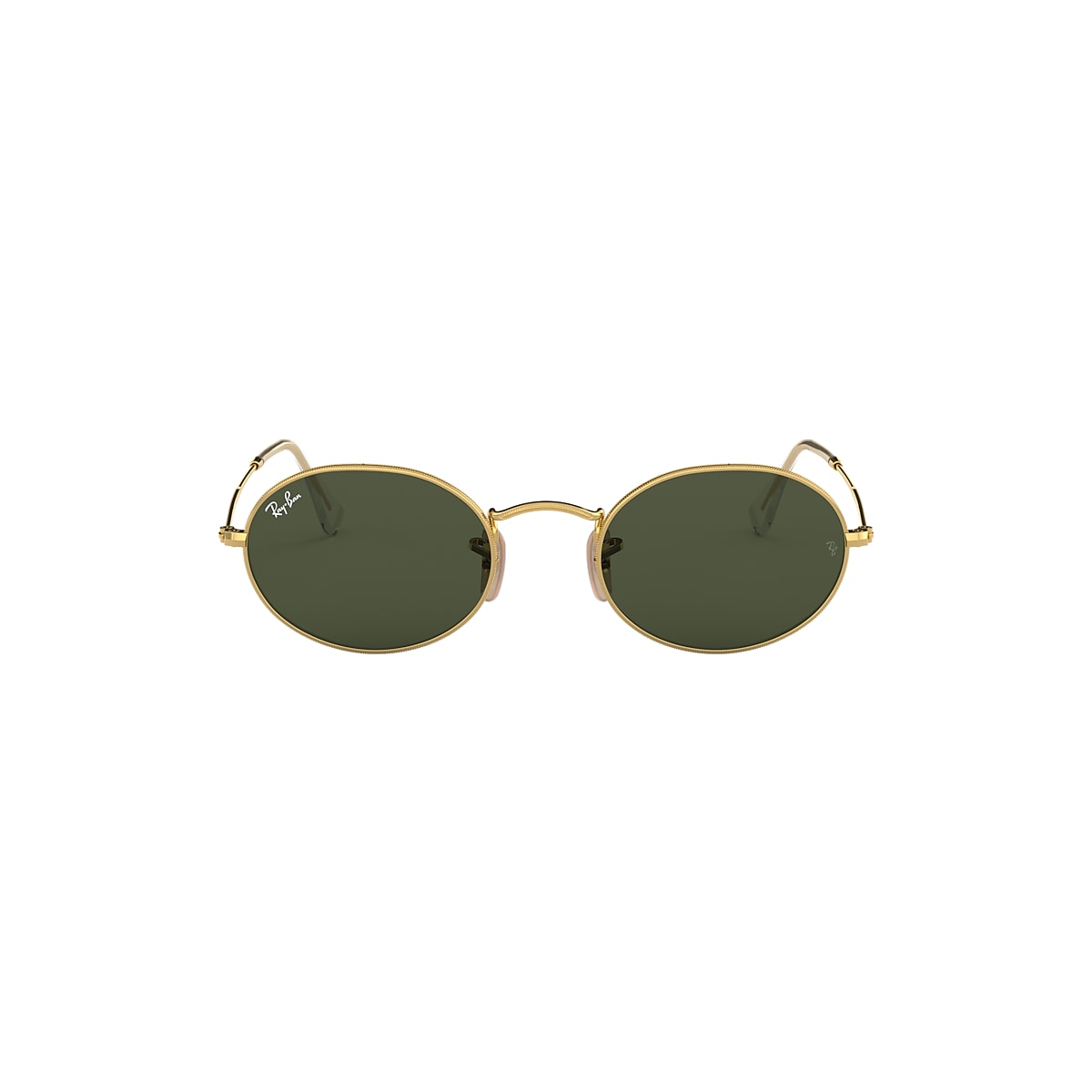 OVAL Sunglasses in Gold and Green - RB3547 | Ray-Ban® US