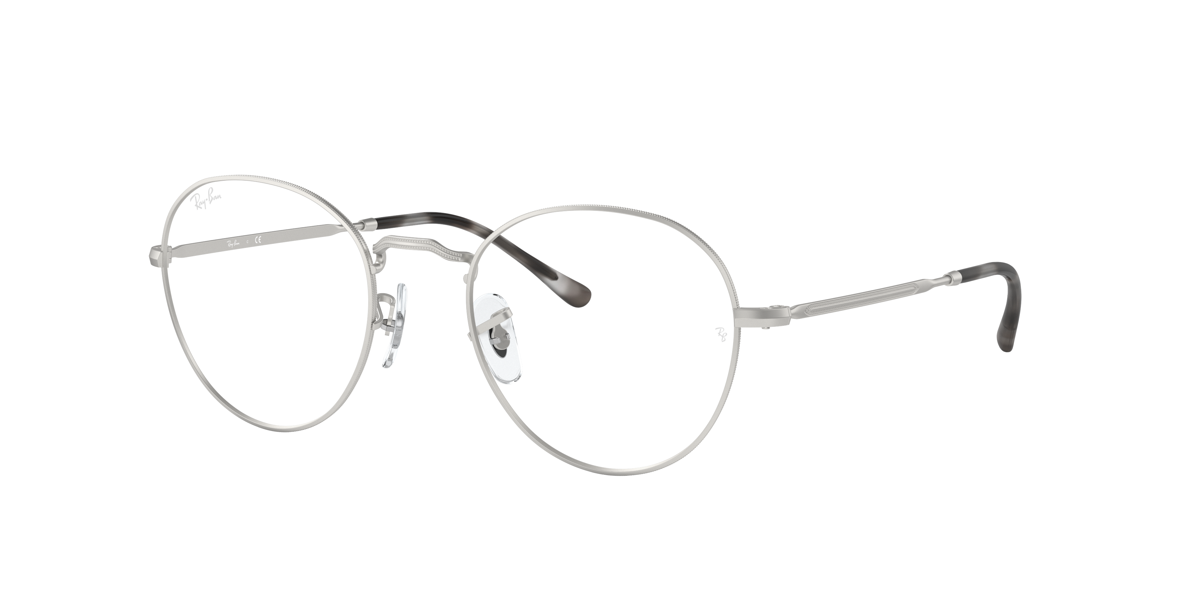 ray ban round metal silver