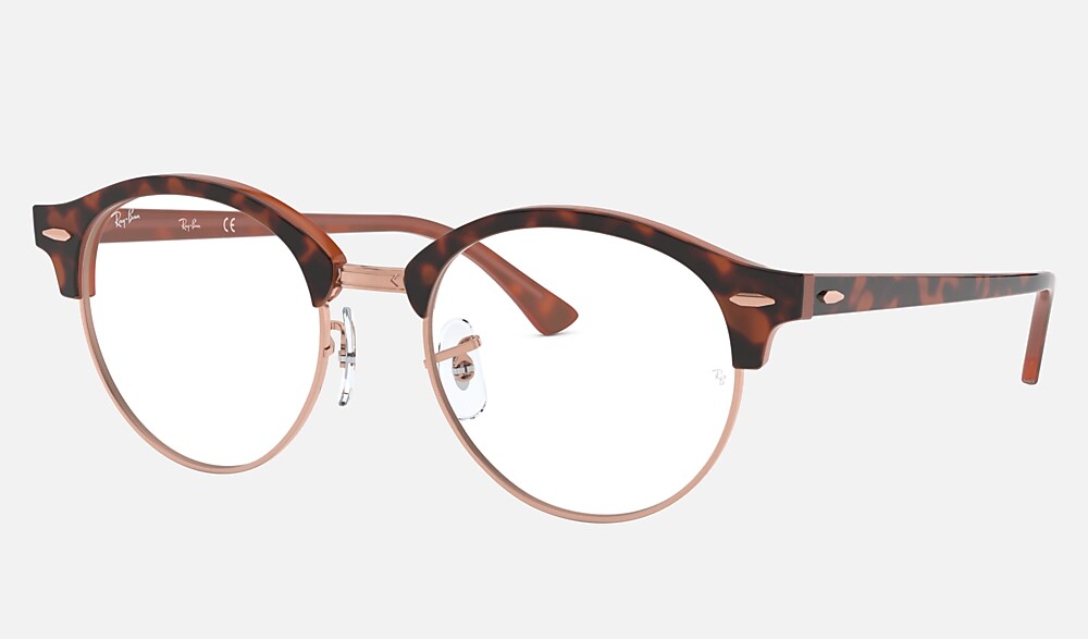 Ray-Ban RB4246-V Eyeglasses Prescription Round Tortoise Frames lupl02709-tint-gray-100.  main image 3