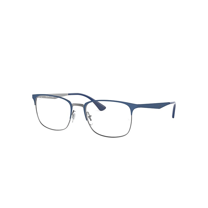 Ray-Ban Rb6421 Eyeglasses Blue Frame Clear Lenses Polarized 52-18