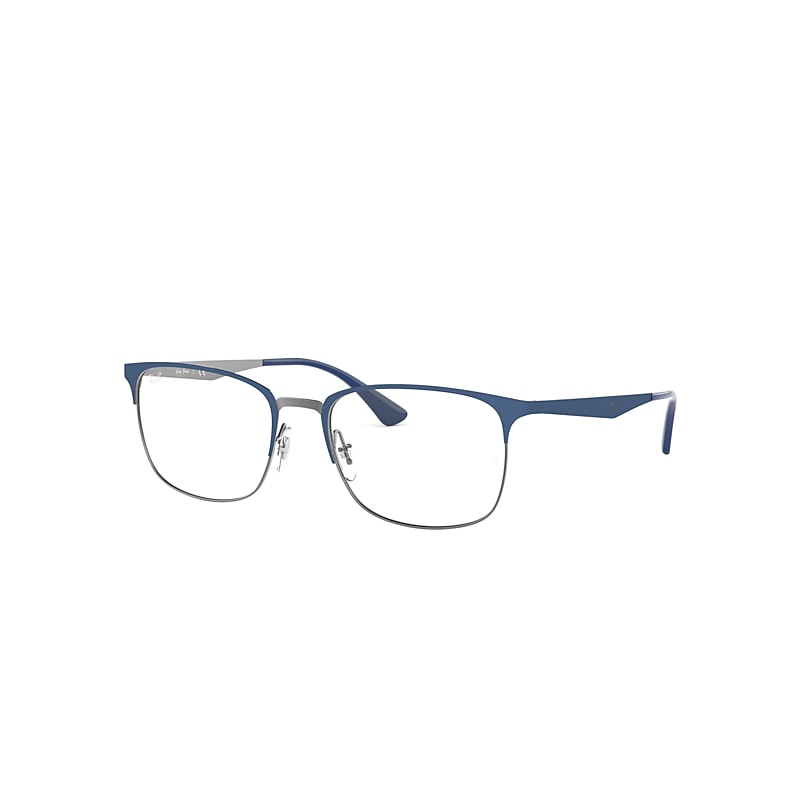 Ray-Ban Rb6421 Optics Eyeglasses Blue Frame Clear Lenses Polarized 54-18