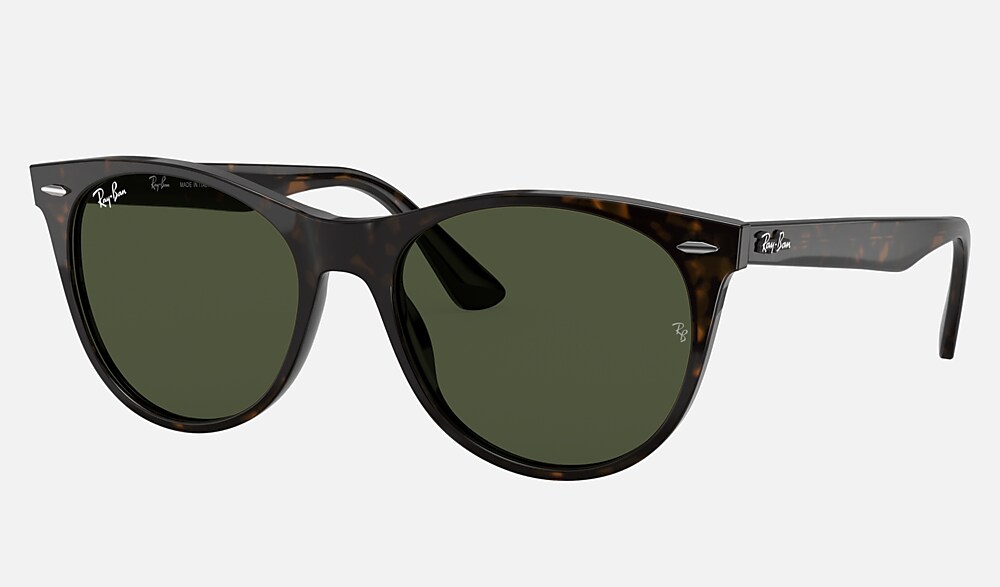 WAYFARER II CLASSIC Sunglasses in Tortoise and G 15 Green RB2185 Ray Ban