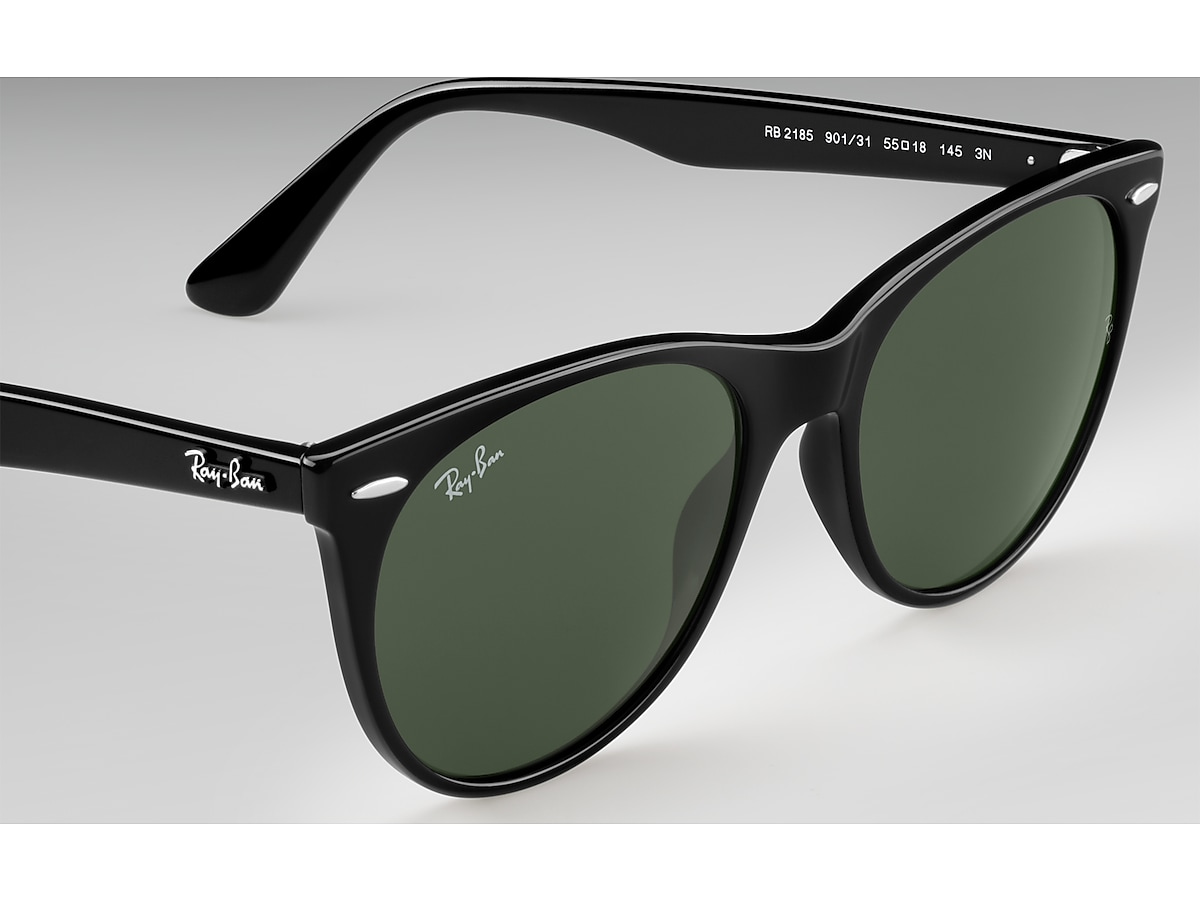 WAYFARER II CLASSIC Sunglasses in Black and Green - RB2185 | Ray-Ban®
