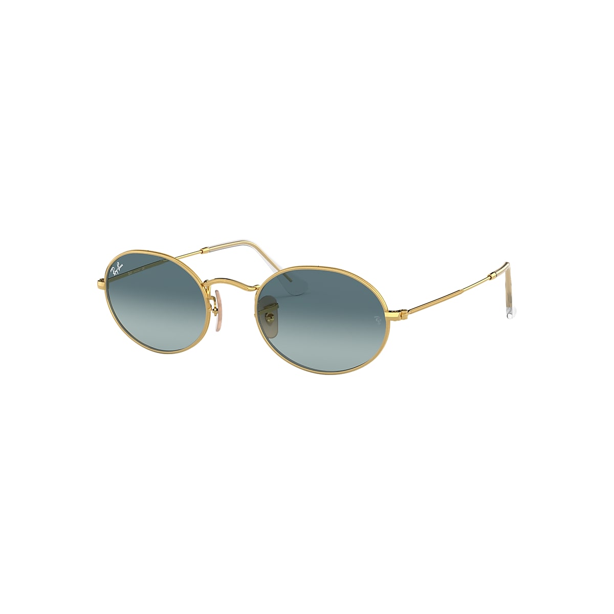 Oval Sunglasses in Gold and Blue | Ray-Ban®