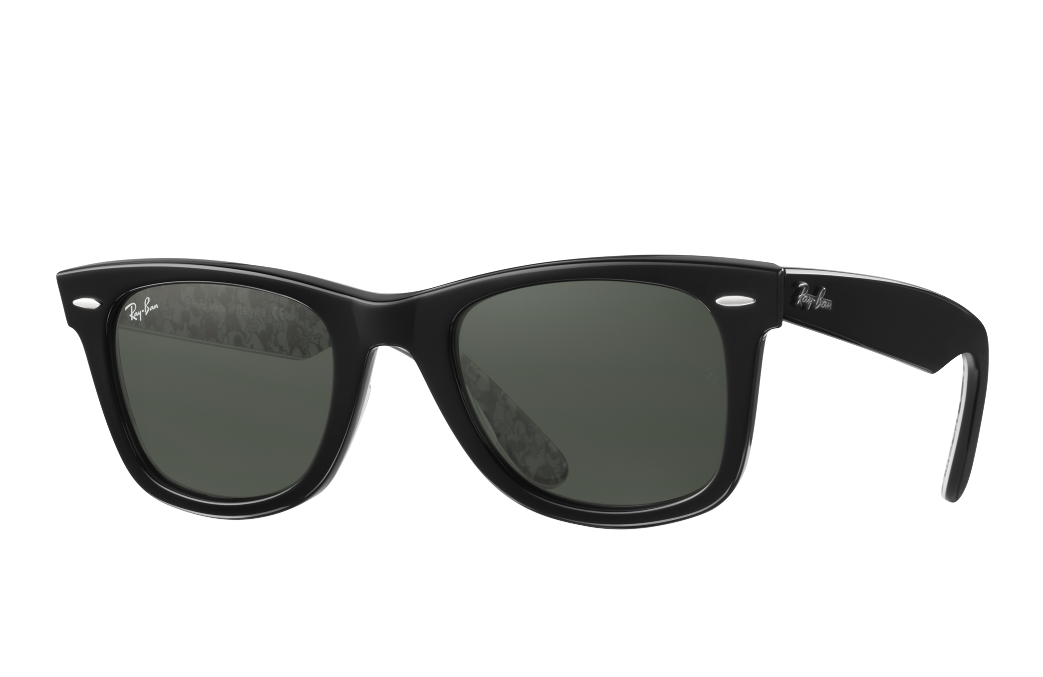 Wayfarer Kids Mickey M90th Sunglasses in Black and Green - RB9066S ...