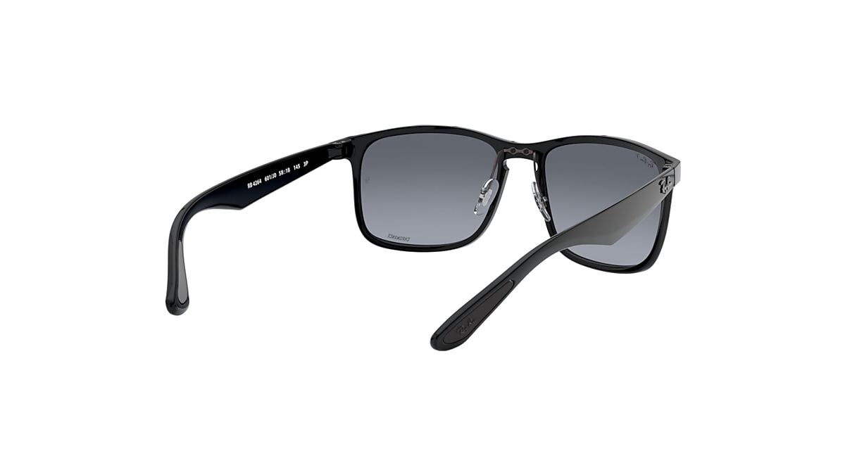 RB4264 CHROMANCE Sunglasses in Black and Blue Mirror Gold RB4264 CHROMANCE Sunglasses in Black and Blue Mirror Gold
