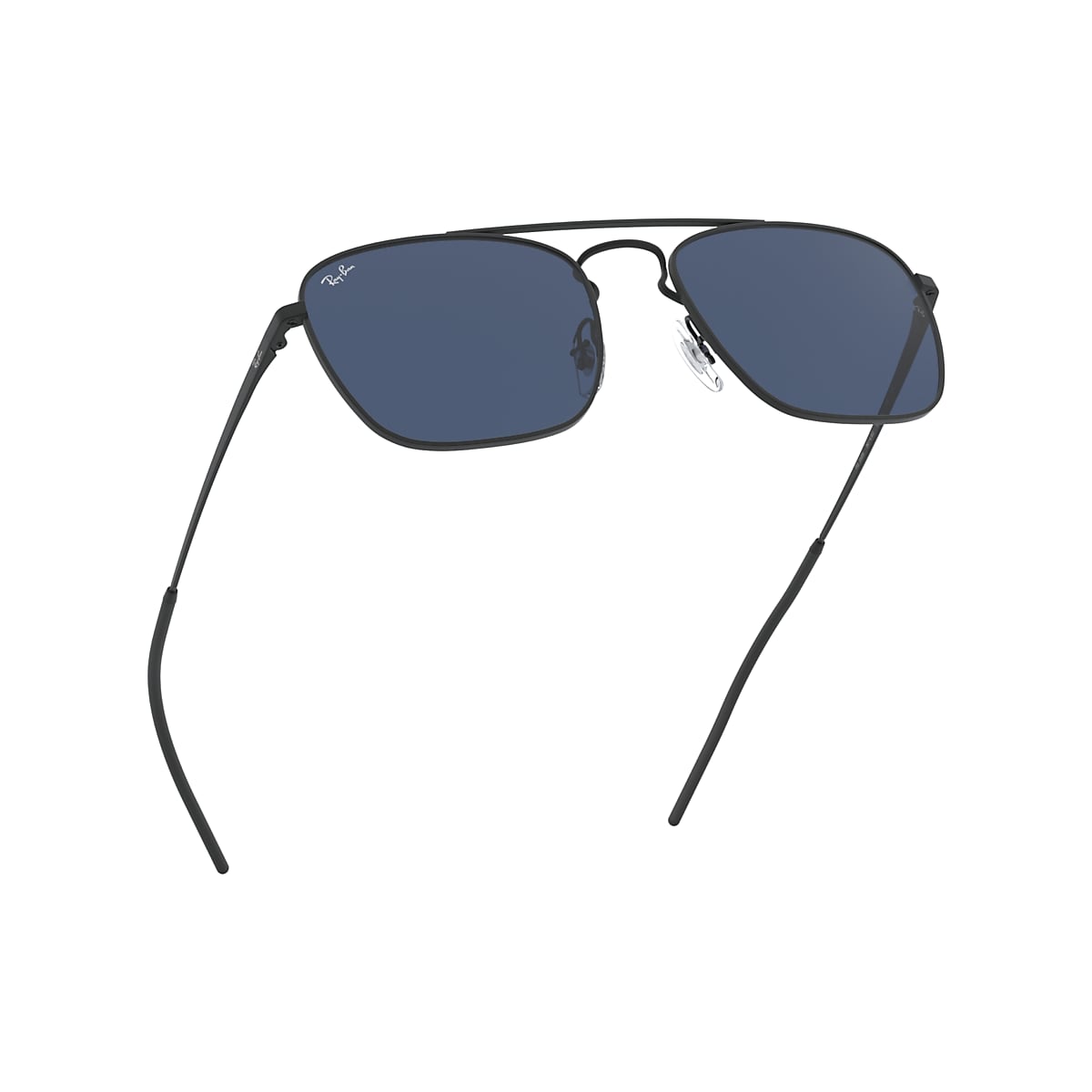Ray-Ban Rb3588 Sunglasses Black Frame Blue Lenses 55-19