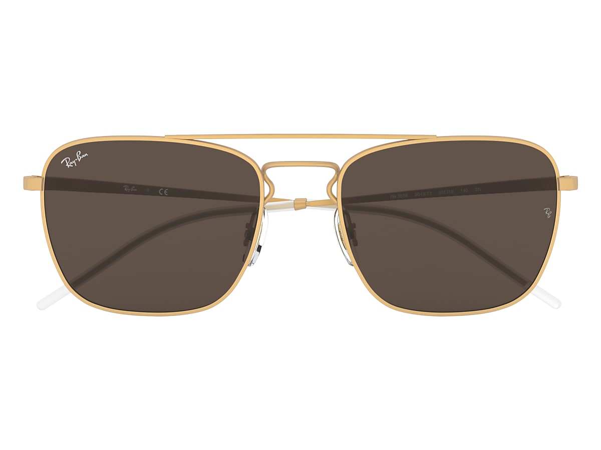 Rb3588 Sunglasses in Gold and Dark Brown | Ray-Ban®