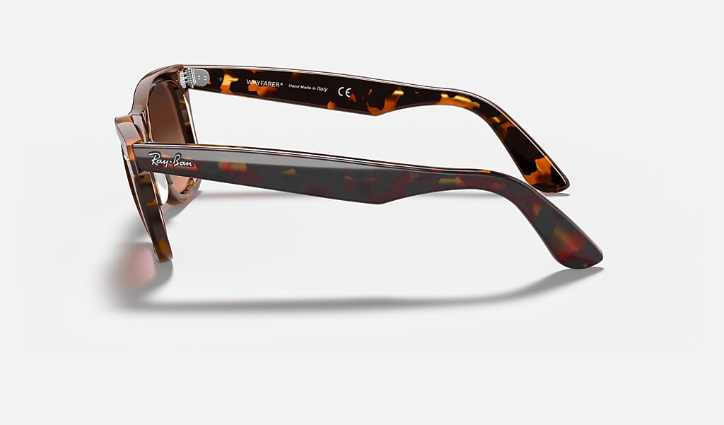 Ray Ban Original Wayfarer Color Mix Rb2140 Red Havana Acetate Pink Brown Lenses 0rba550 Ray Ban Usa