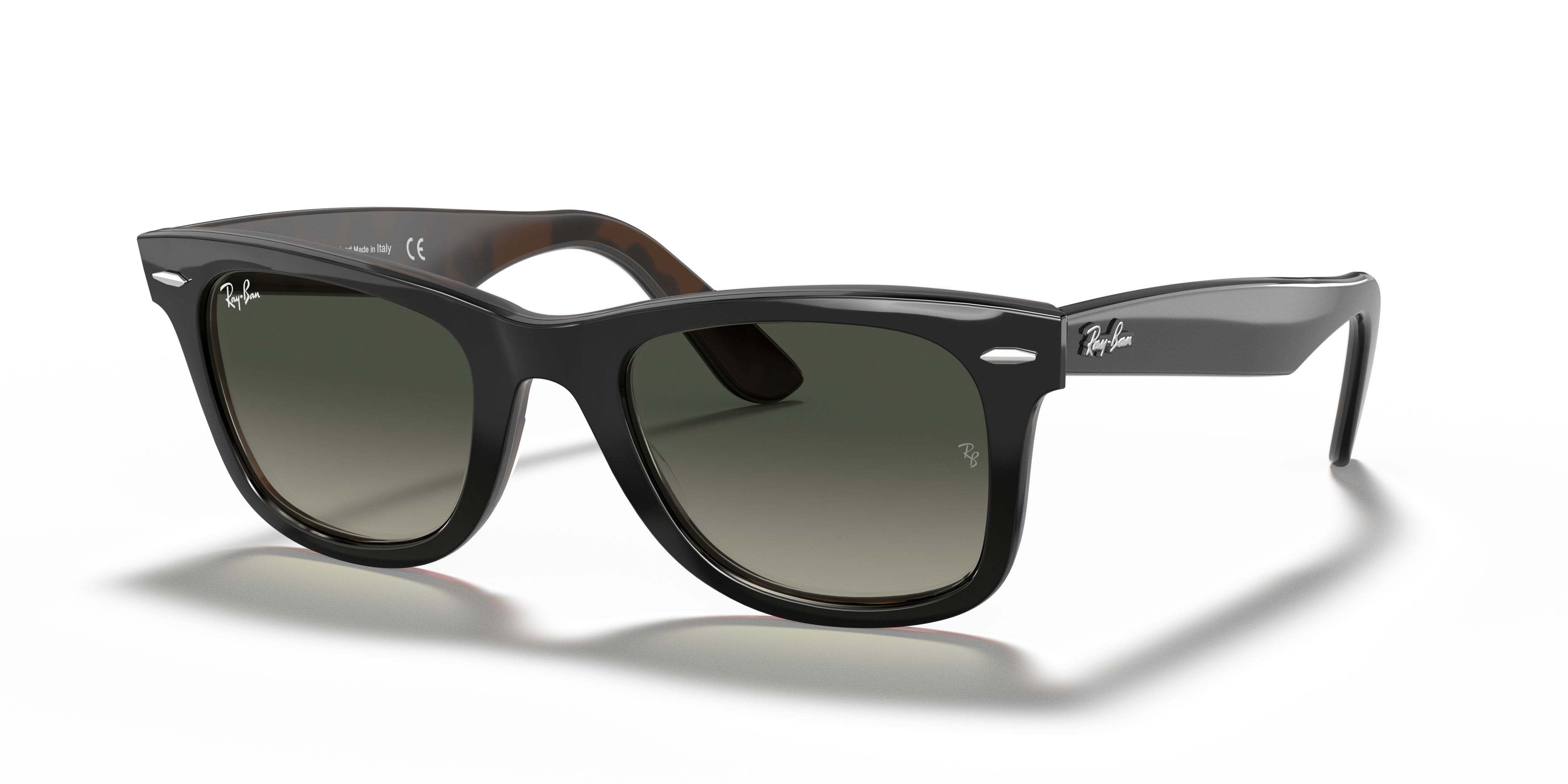 ray ban black grey gradient