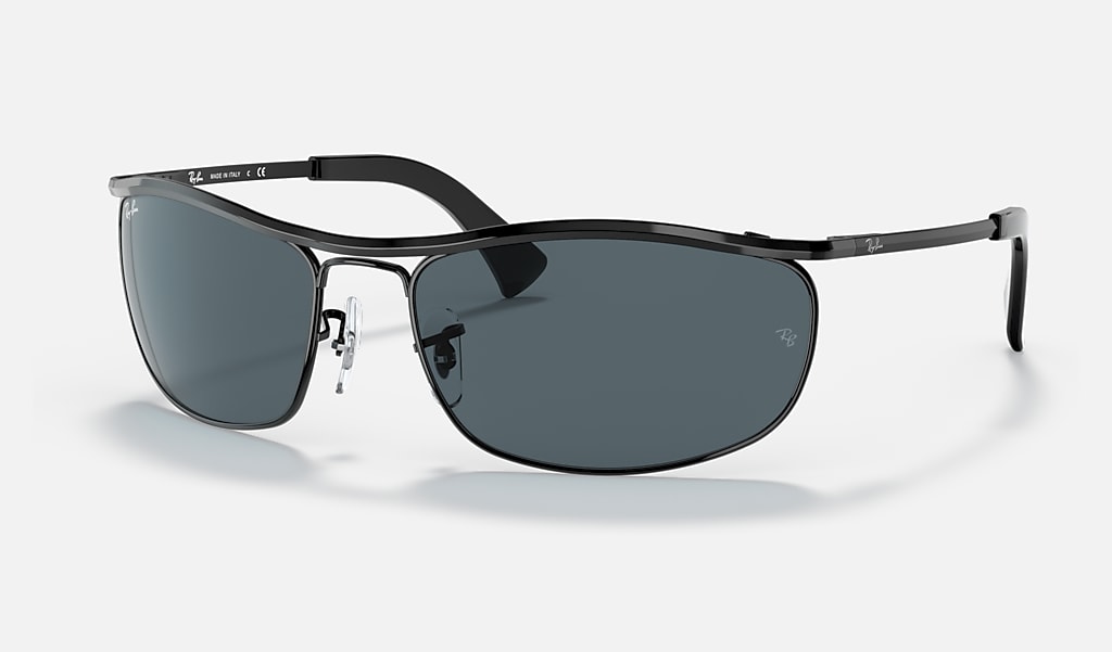 Olympian Sunglasses in Black and Blue/Grey | Ray-Ban®