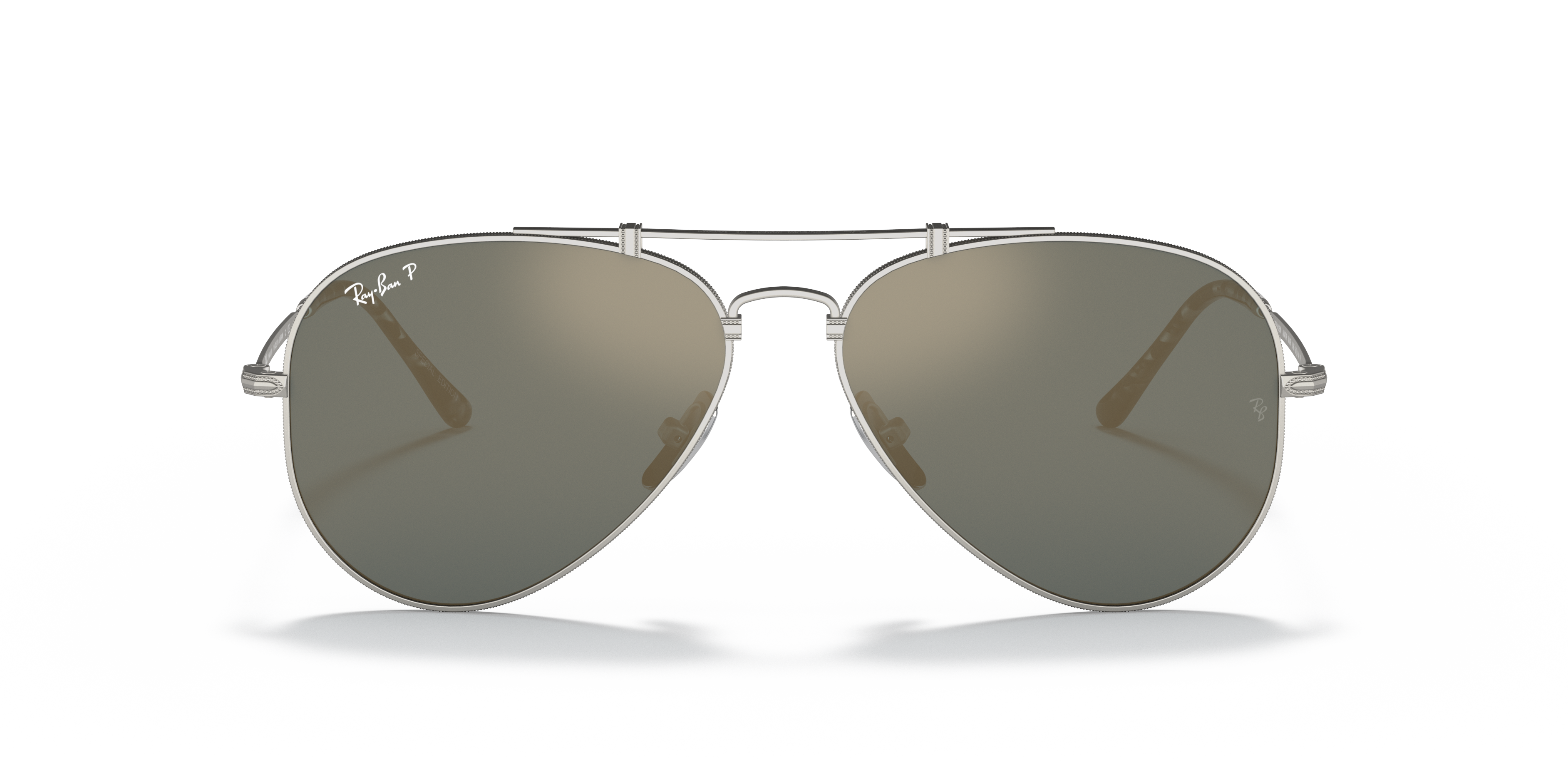 ray ban aviator polarized titanium