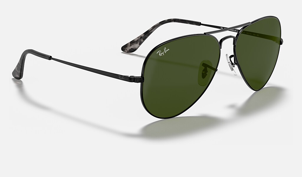 Rb36 Sunglasses In Black And Green Ray Ban