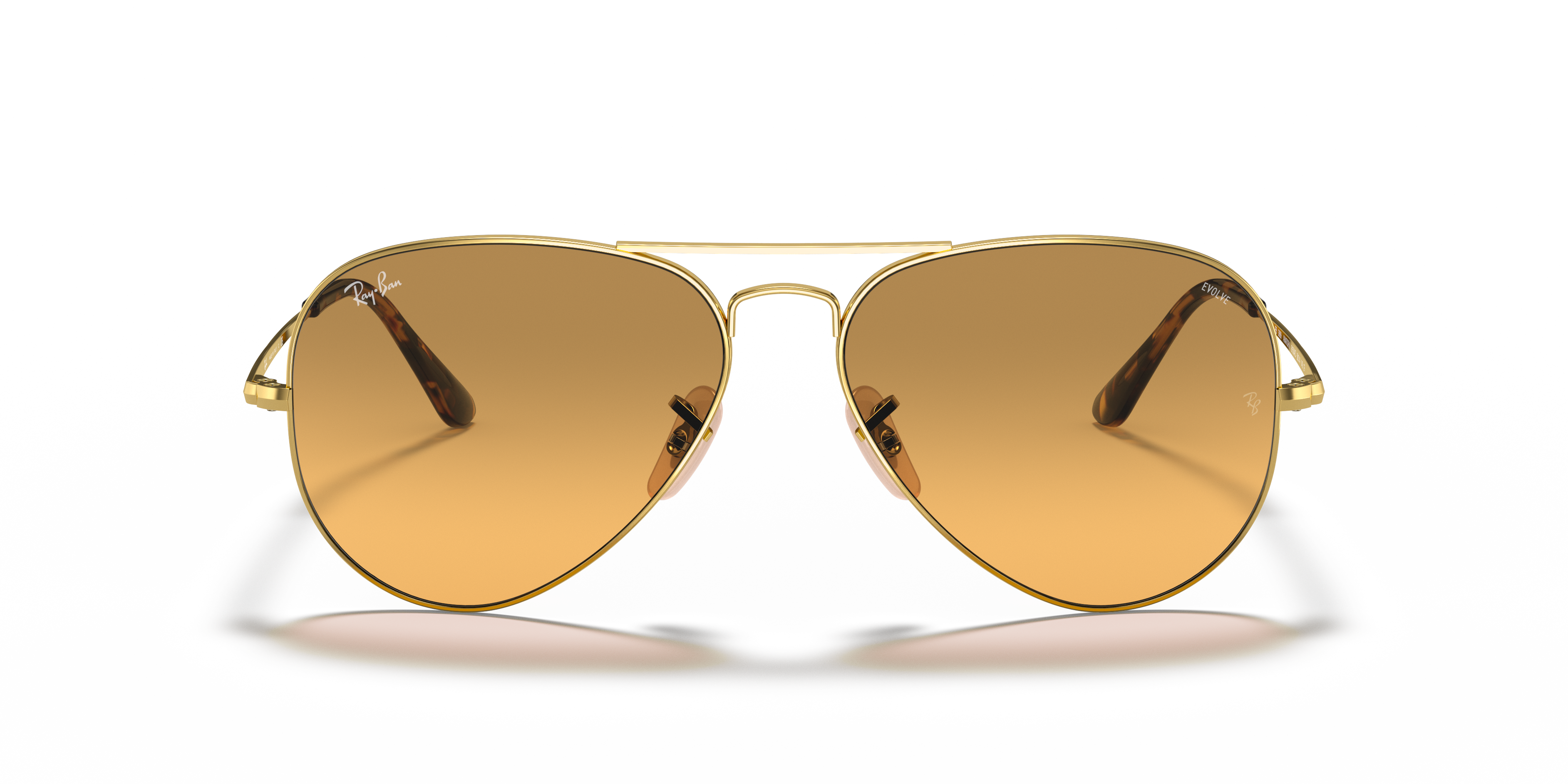 ray ban aviator photochromic gold frame