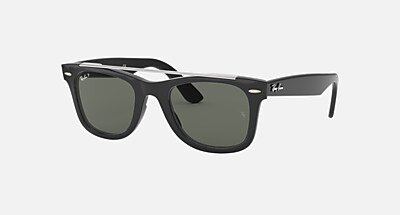 WAYFARER DOUBLE BRIDGE Sunglasses in Light Havana and B-15 Brown