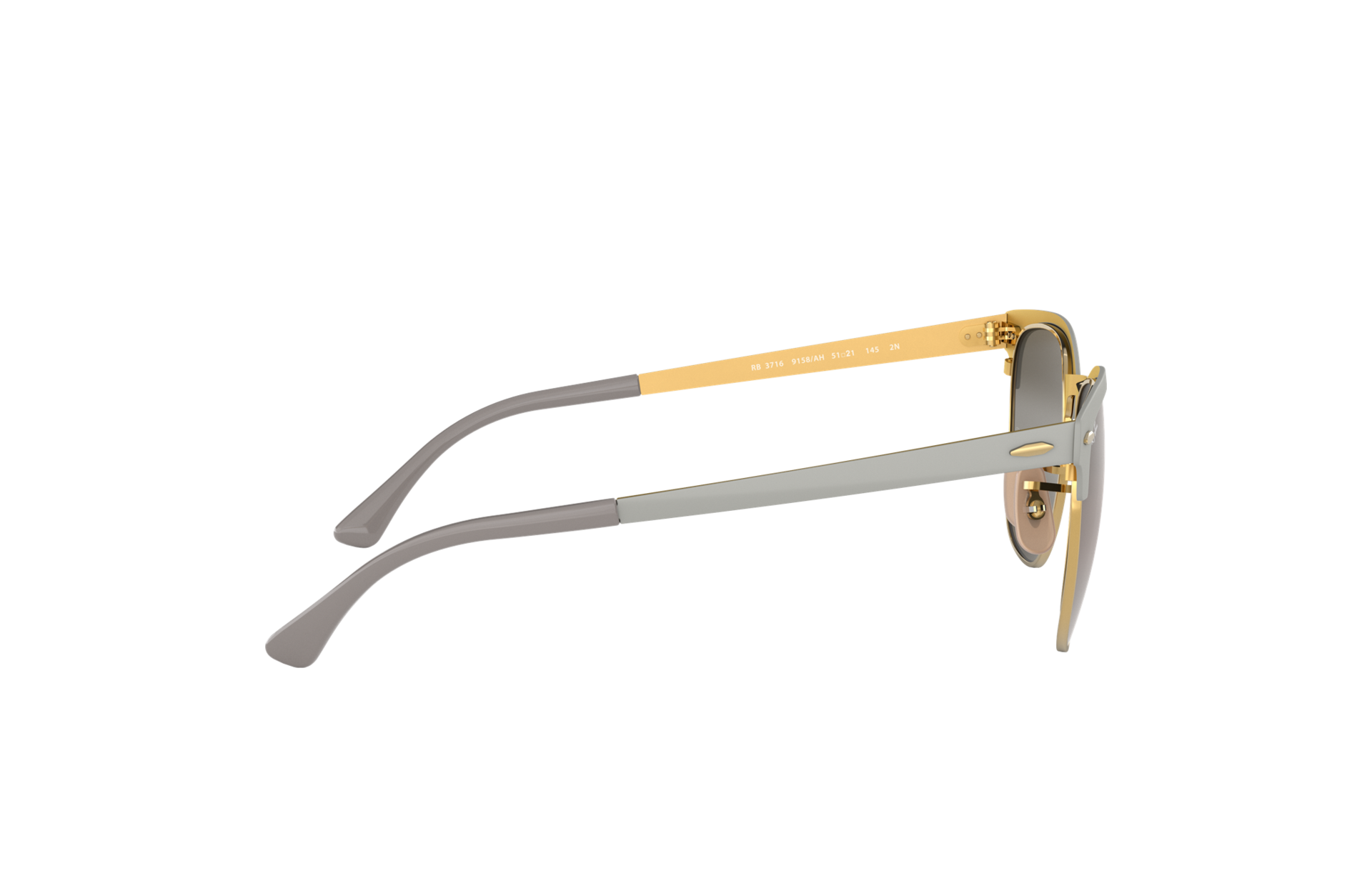 Clubmaster Metal Zonnebrillen in Grijs en Grijs | Ray-Ban®