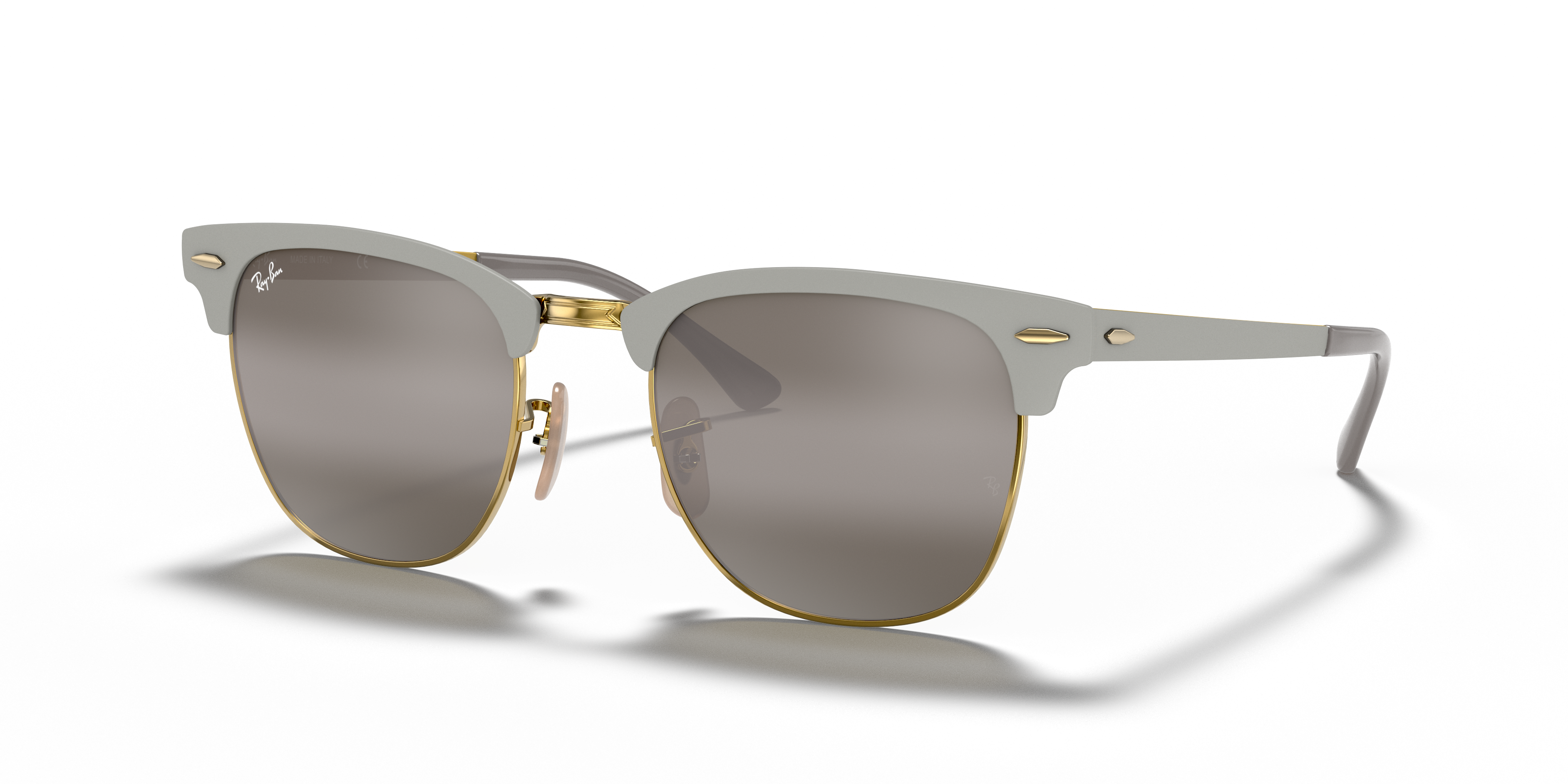 Clubmaster Metal Sunglasses in Grey and Grey | Ray-Ban®