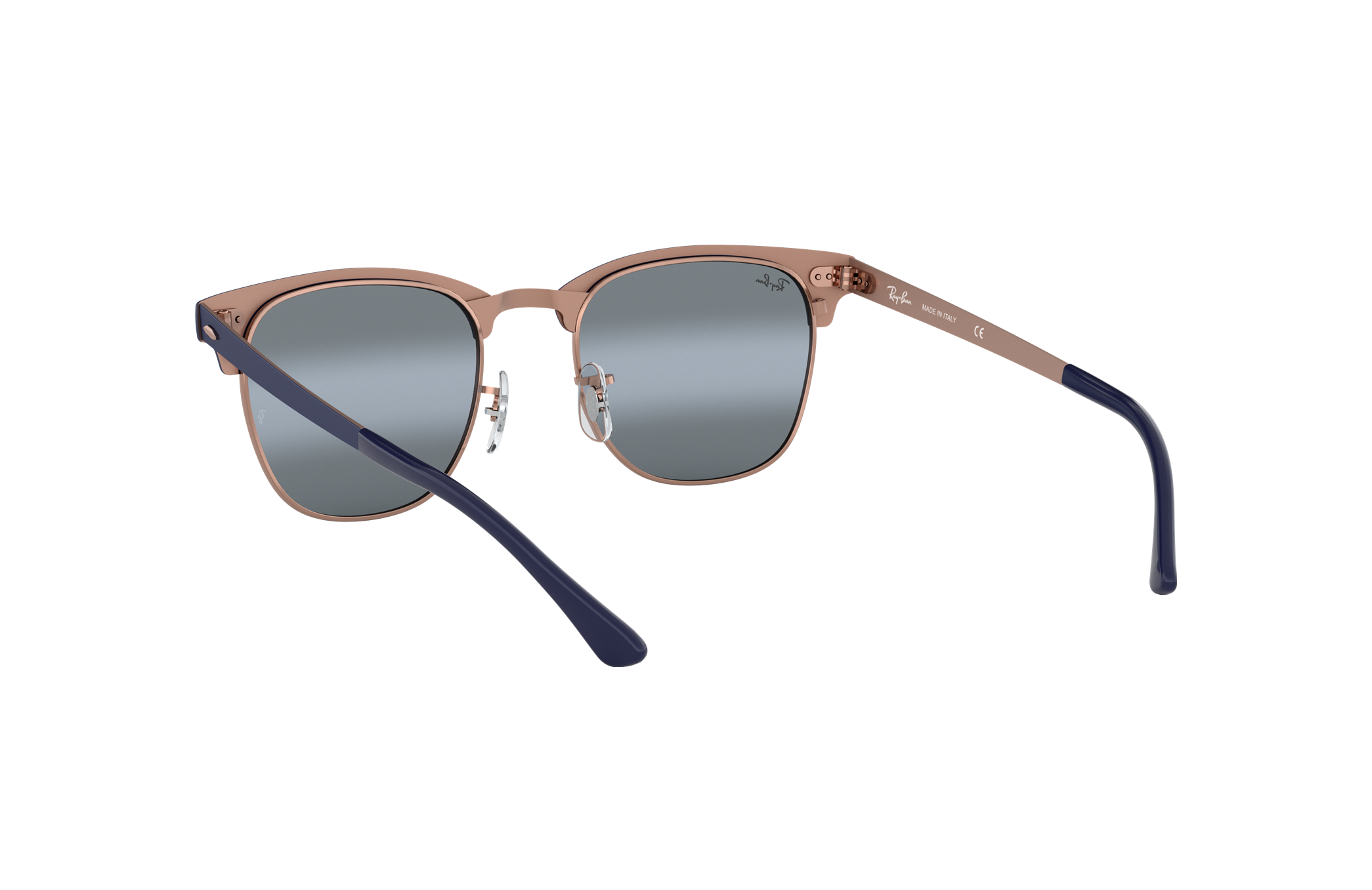 Occhiali da Sole Clubmaster Metal in Blu Scuro e Blu | Ray-Ban®