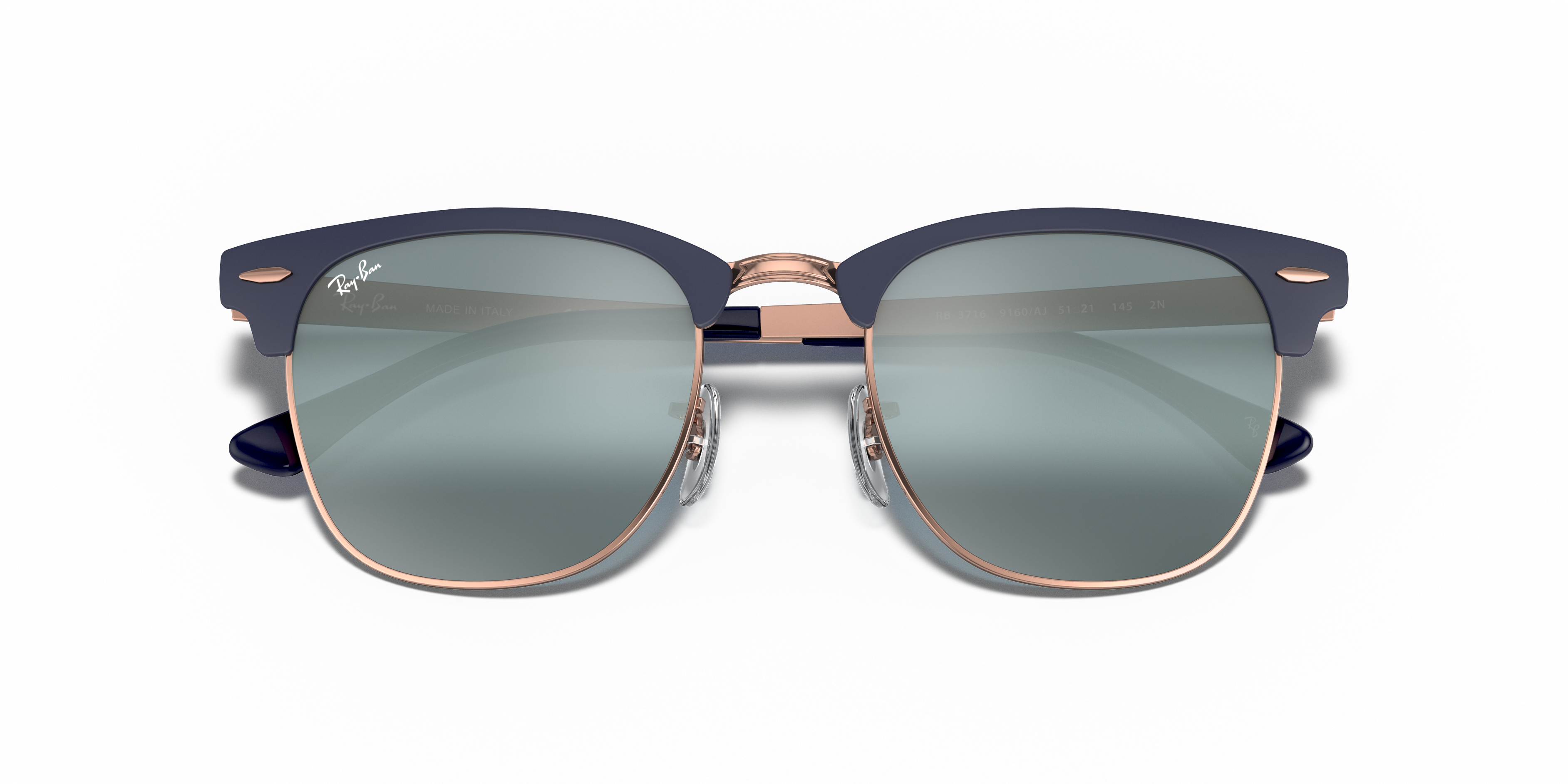 ray ban clubmaster metal blue