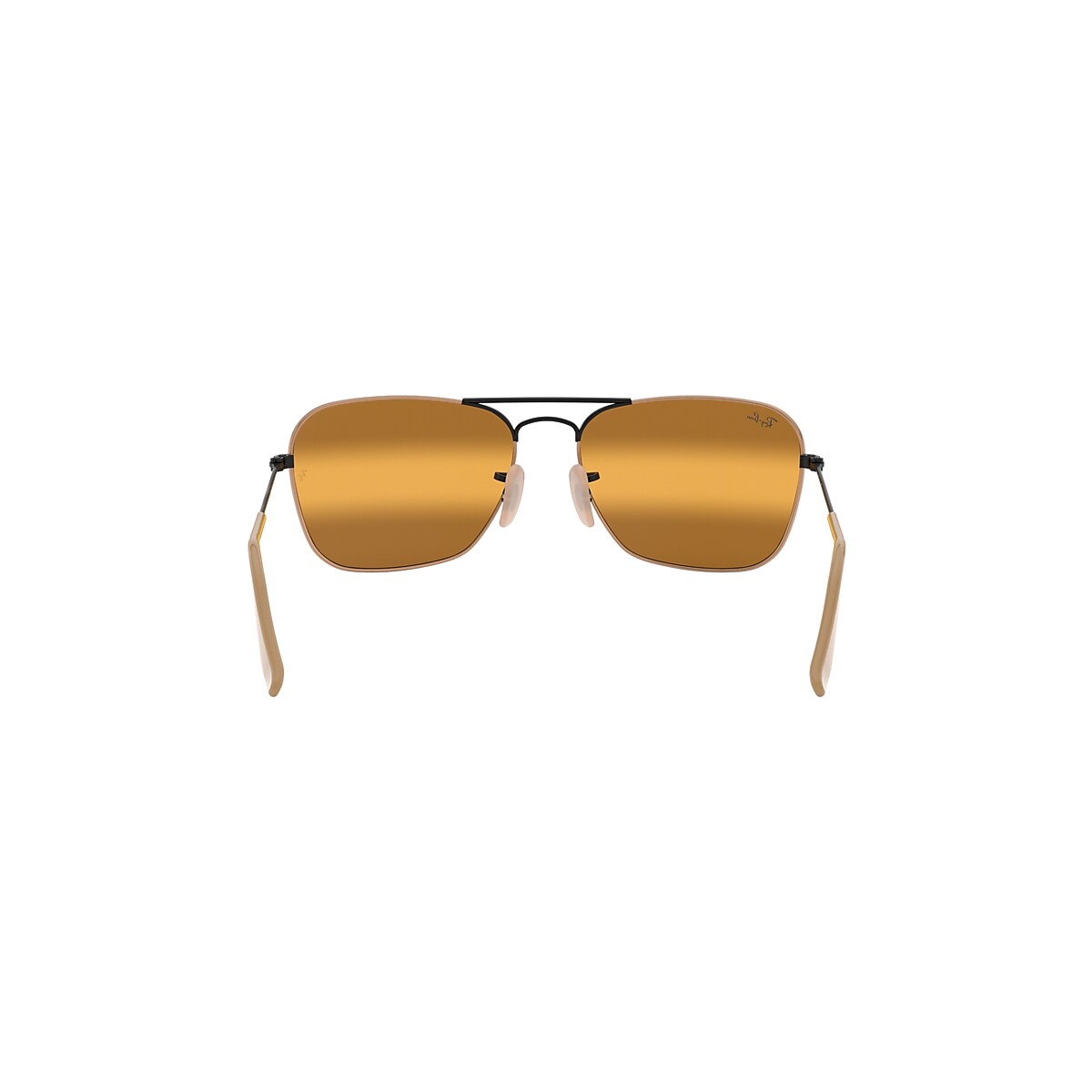 Discomfort Furious Privilege Caravan Sunglasses in Black On Top Matte Beige and Yellow | Ray-Ban®