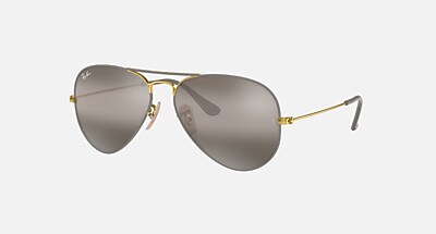 Ray ban aviator gris miroir online