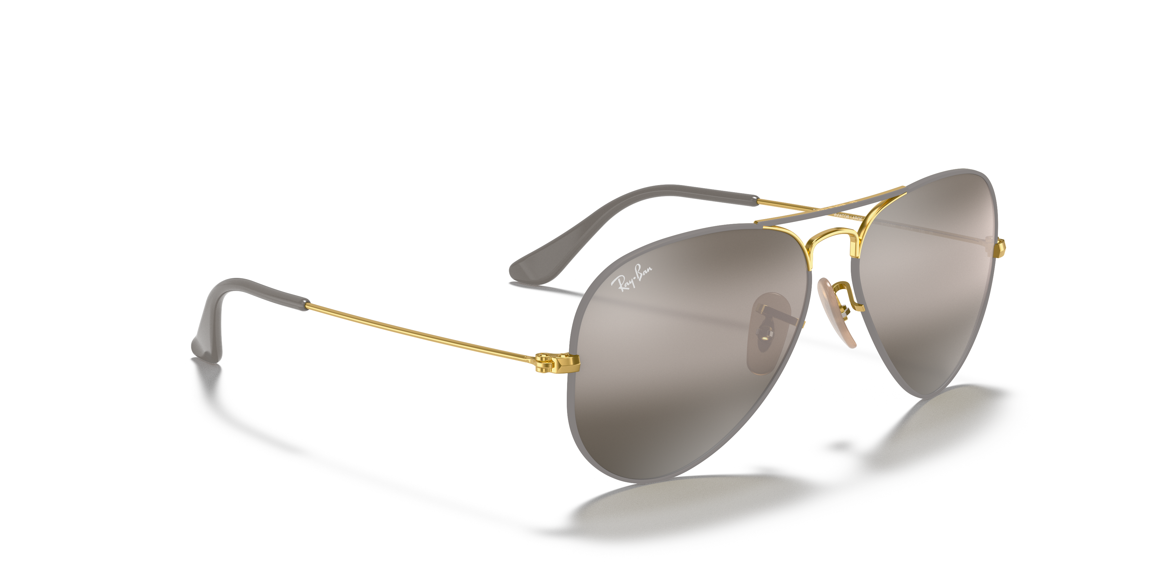 ray ban aviator mirrored sunglasses