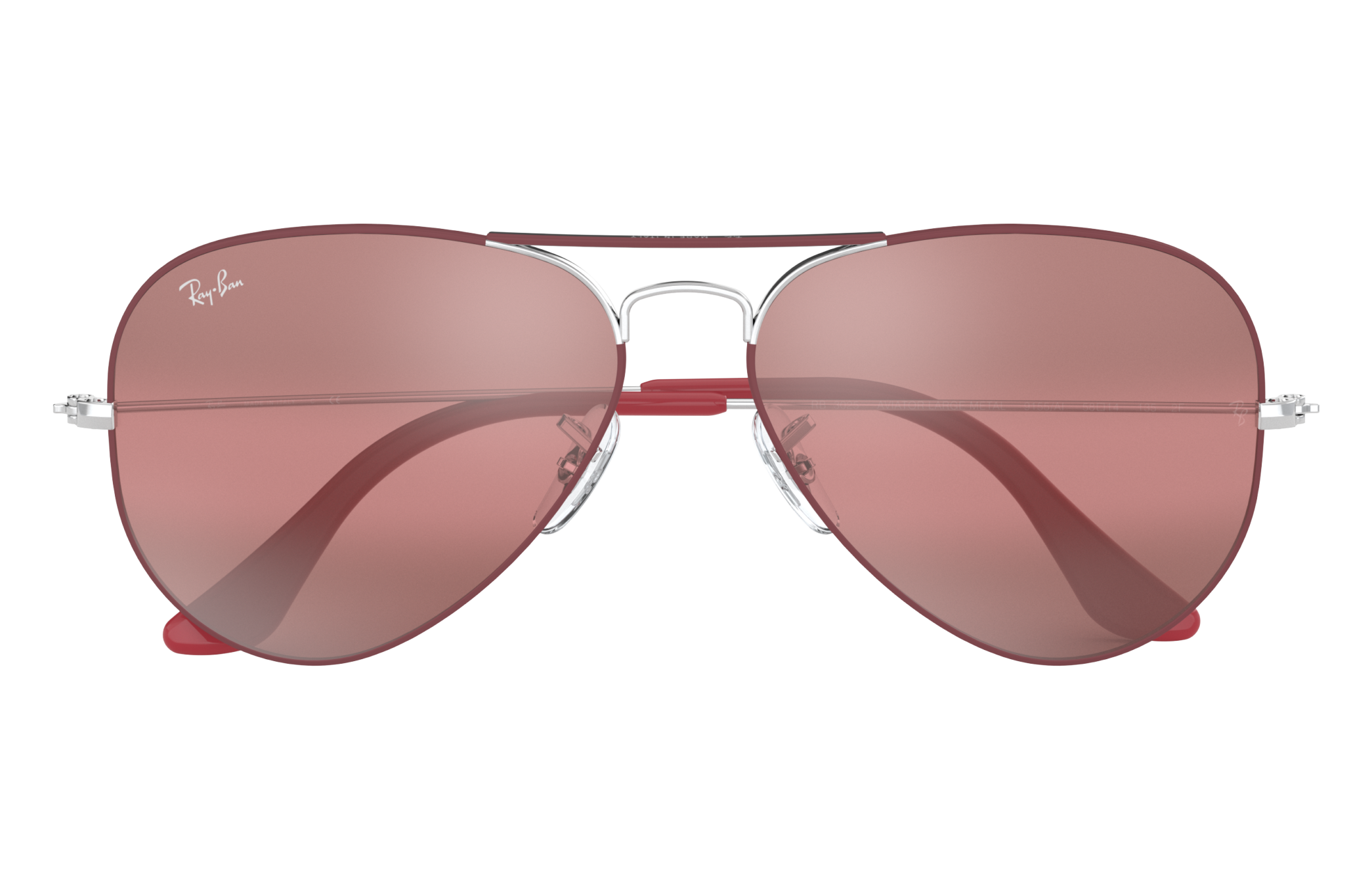 mirrored ray ban aviator sunglasses