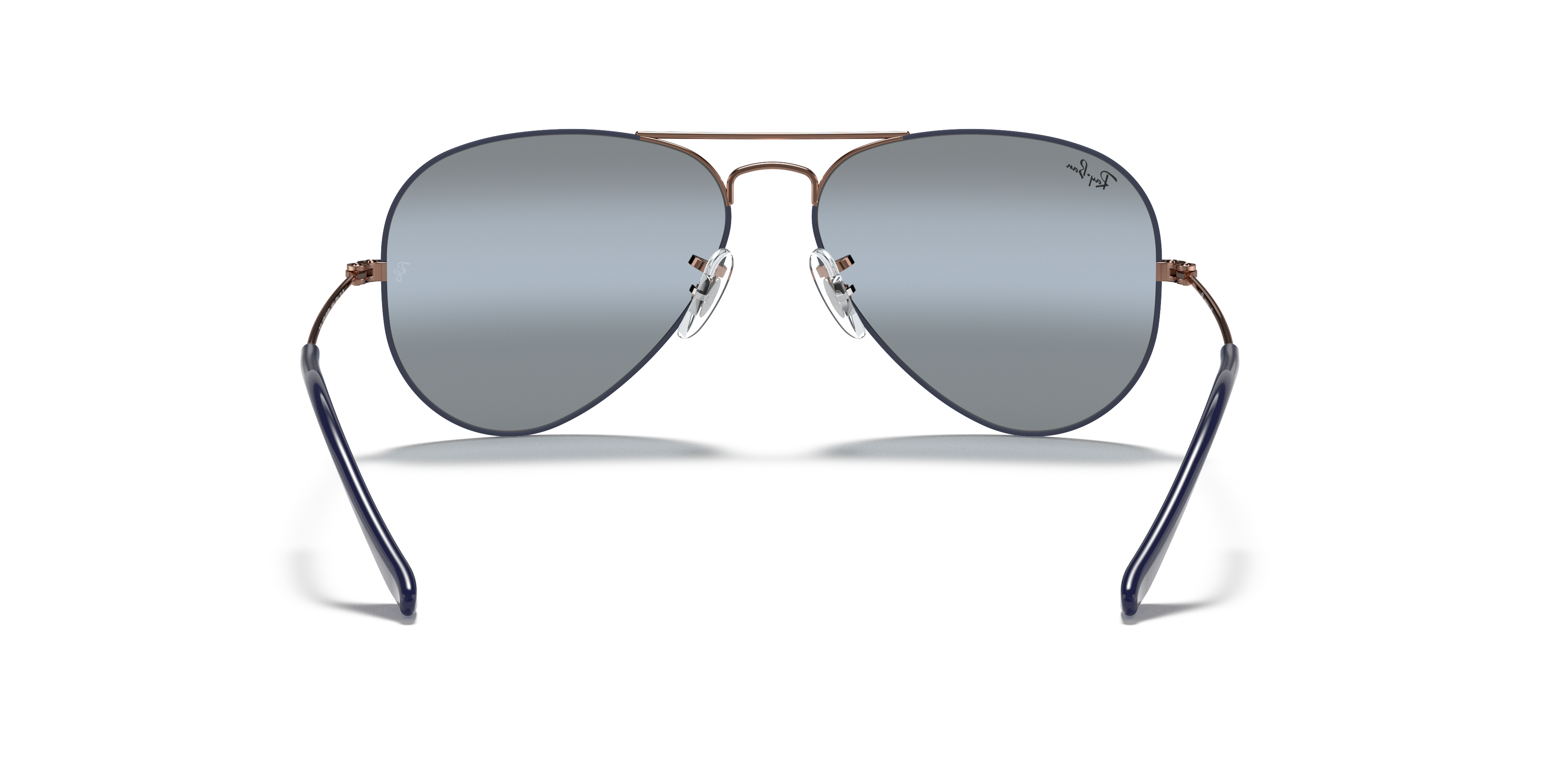 ray ban blue gradient mirror
