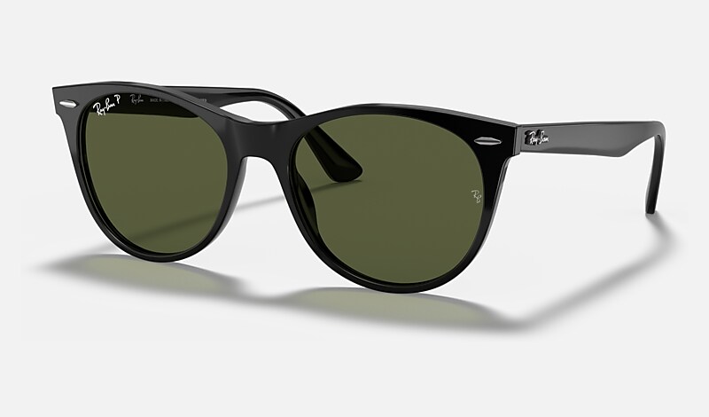WAYFARER II CLASSIC Sunglasses in Black and Green - RB2185 | Ray