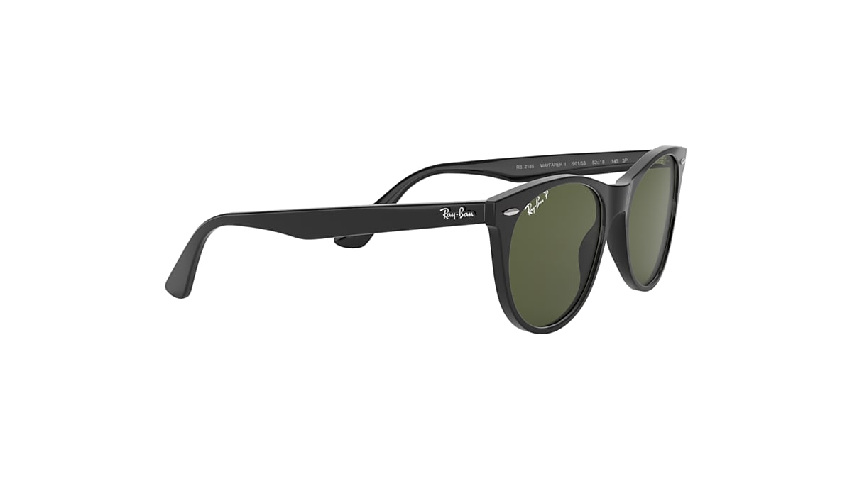 WAYFARER II CLASSIC Sunglasses in Black and Green - RB2185 | Ray