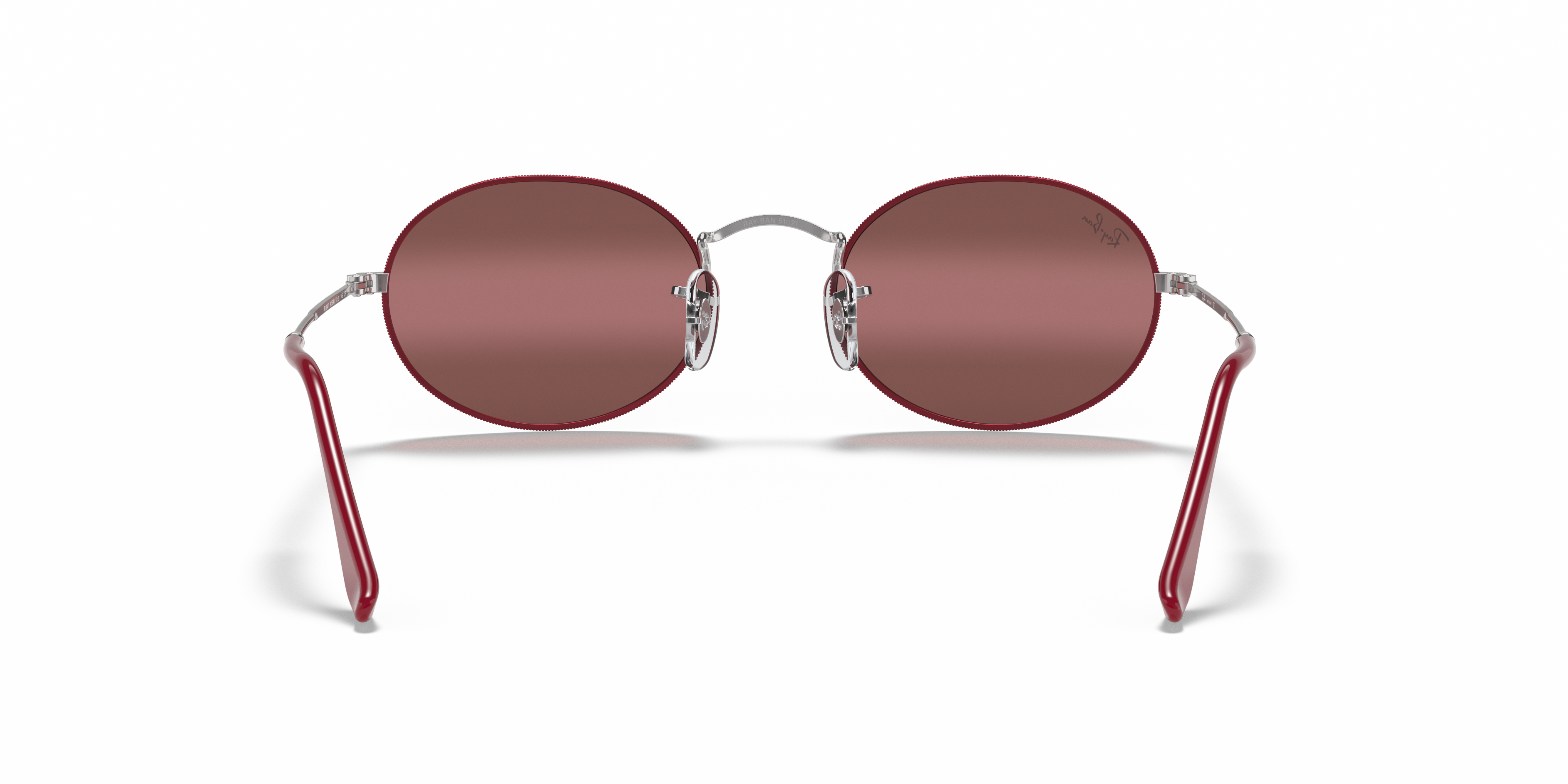 ray ban oval red