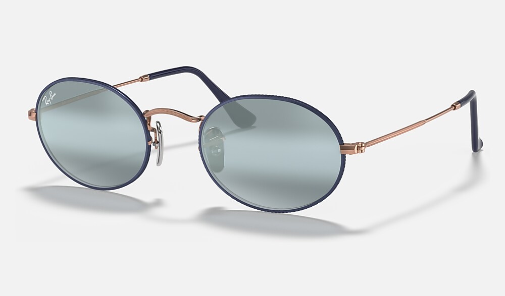 OVAL Sunglasses in Blue and Blue - RB3547 | Ray-Ban®