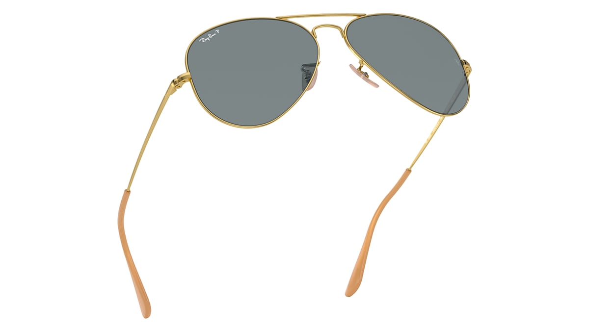 AVIATOR METAL II Sunglasses in Gold and Blue - RB3689 | Ray-Ban® US