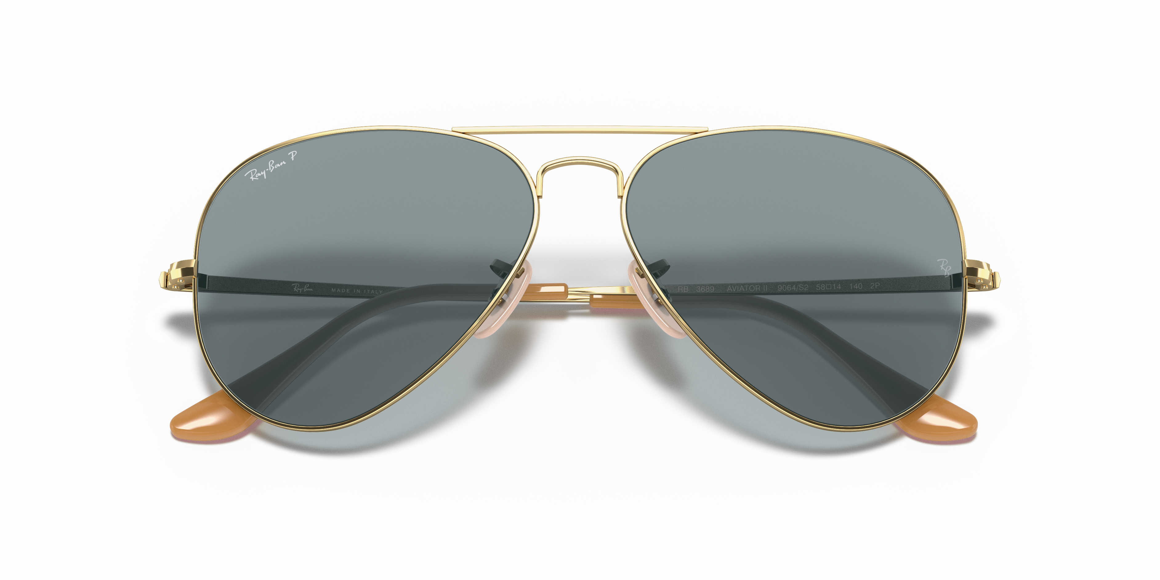 ray ban p gold