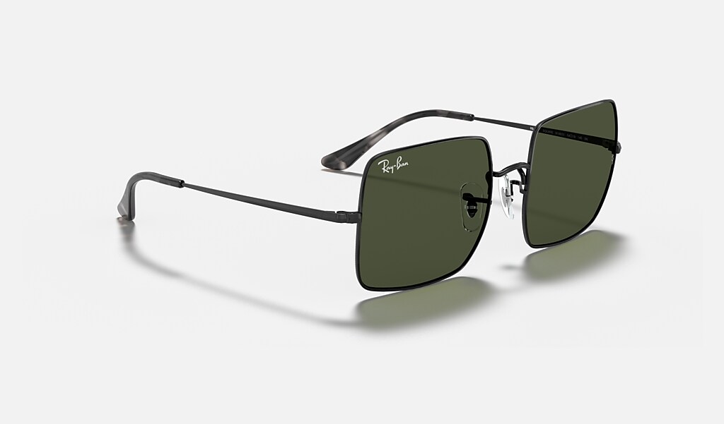 Sinewi micro Social studies Square 1971 Classic Sunglasses in Black and Green | Ray-Ban®