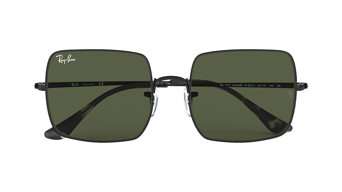 paste Reductor Hopeful Square 1971 Classic Sunglasses in Black and Green | Ray-Ban®