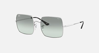 SQUARE 1971 CLASSIC Sunglasses in Silver and Light Blue Gradient