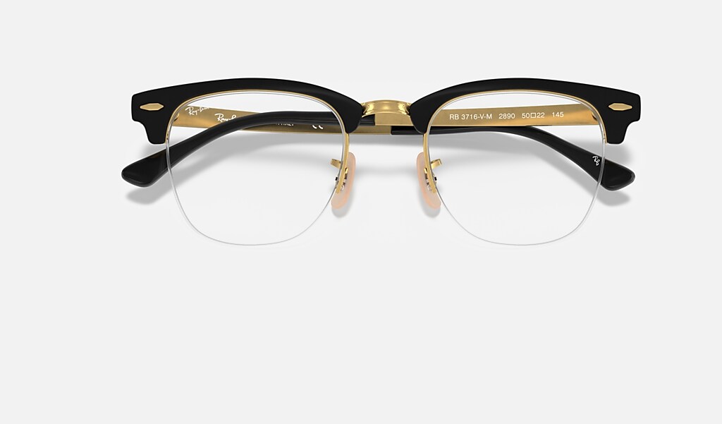 black and gold rayban glasses