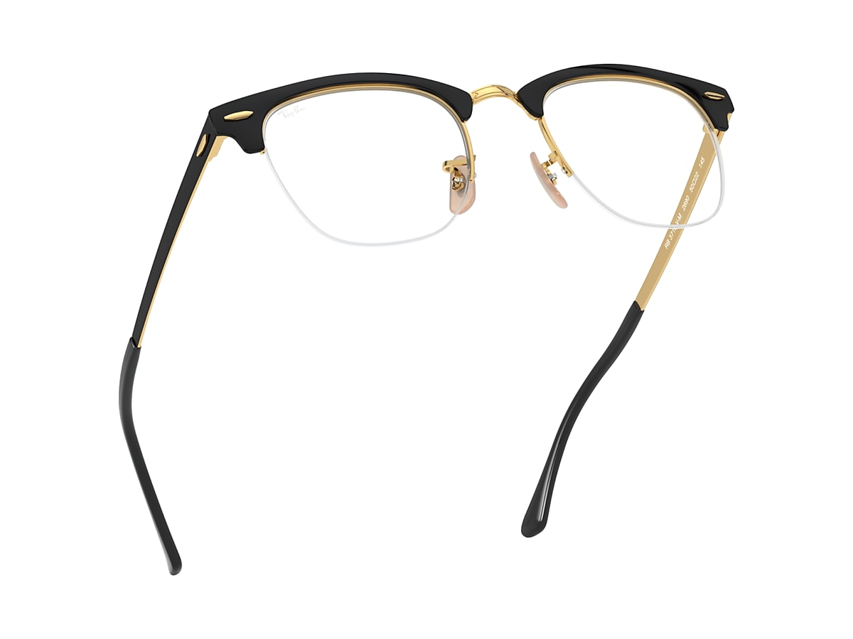 CLUBMASTER Eyeglasses with Black On Gold Frame RB3716VM | Ray -Ban® US