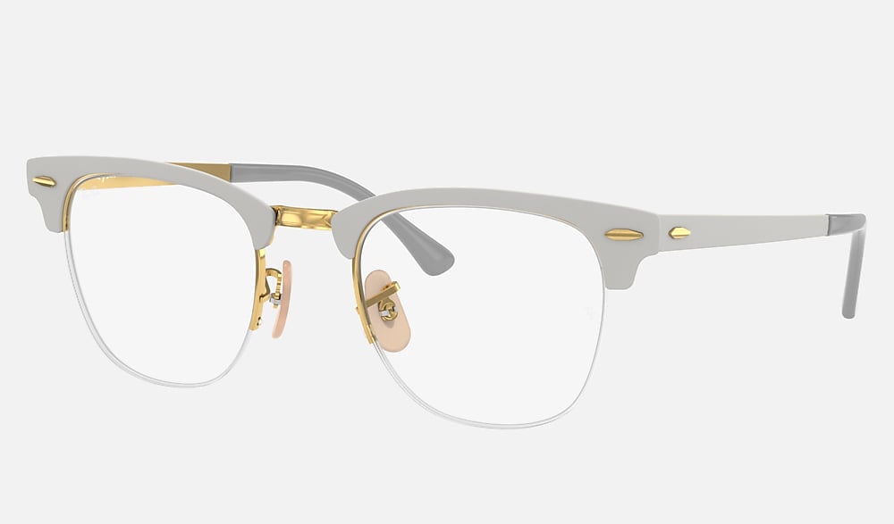 万華鏡ページ CLUBMASTER METAL OPTICS Eyeglasses with Black On Gold Frame