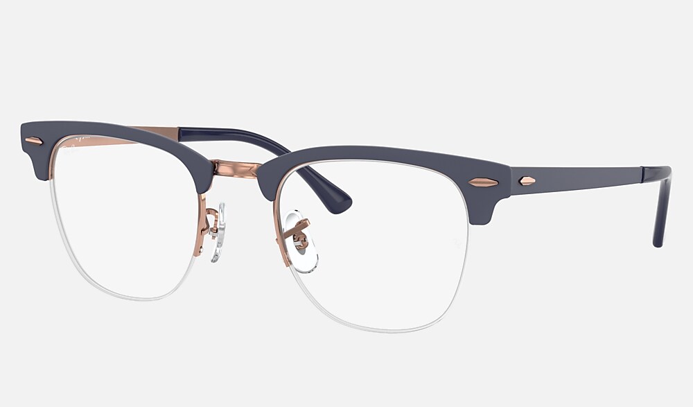 小物 Ray-Ban CLUBMASTER OPTICS NEW CLUBMASTER OPTICS Eyeglasses with Blue On Gunmetal Frame