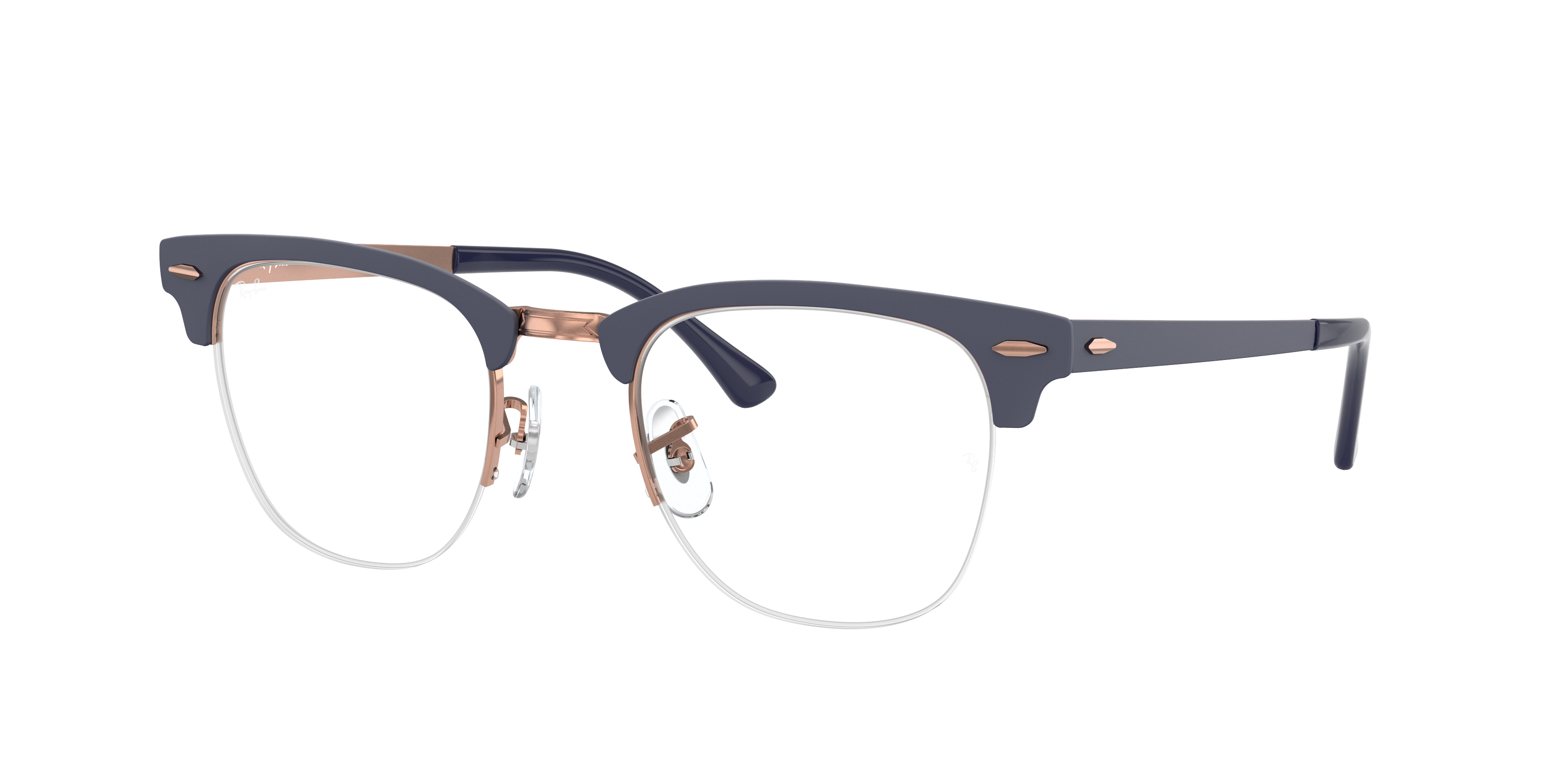 Clubmaster Metal Optics Eyeglasses with Blue Frame | Ray-Ban®