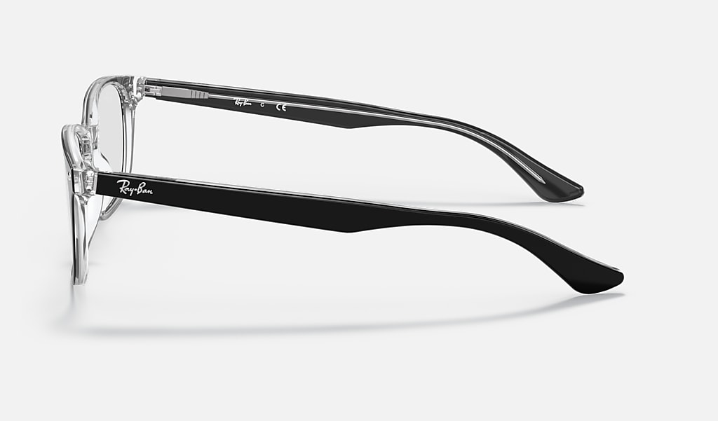jungle doel Uitmaken Rb5375 Optics Eyeglasses with Black On Transparent Frame | Ray-Ban®