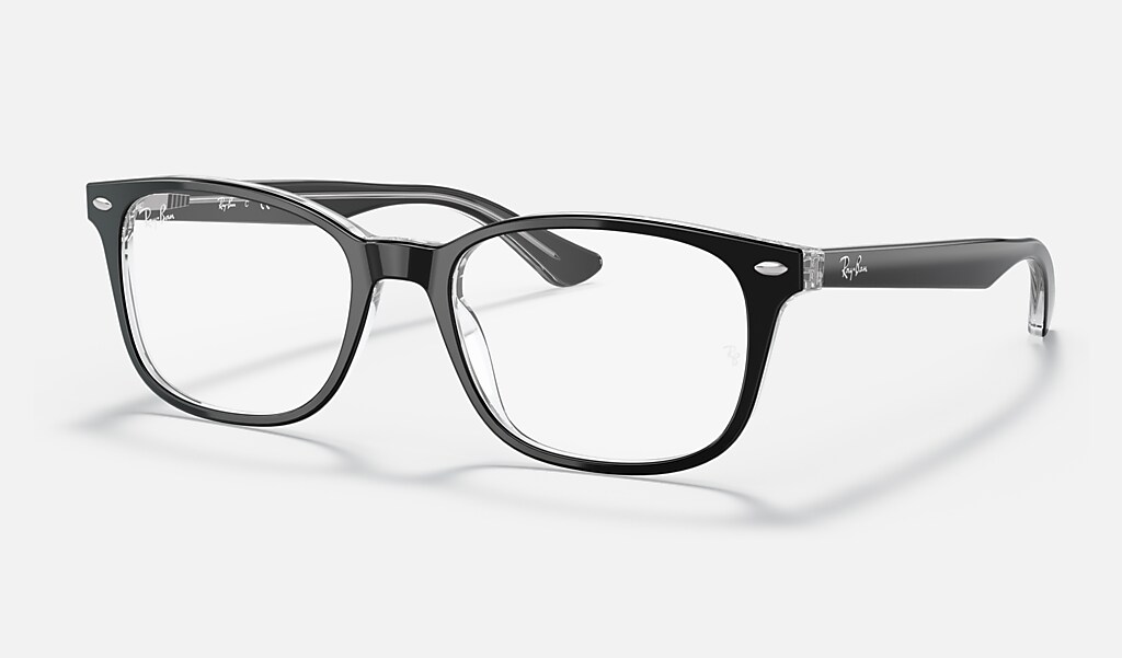 plan Nominaal winnaar Rb5375 Optics Eyeglasses with Black On Transparent Frame | Ray-Ban®