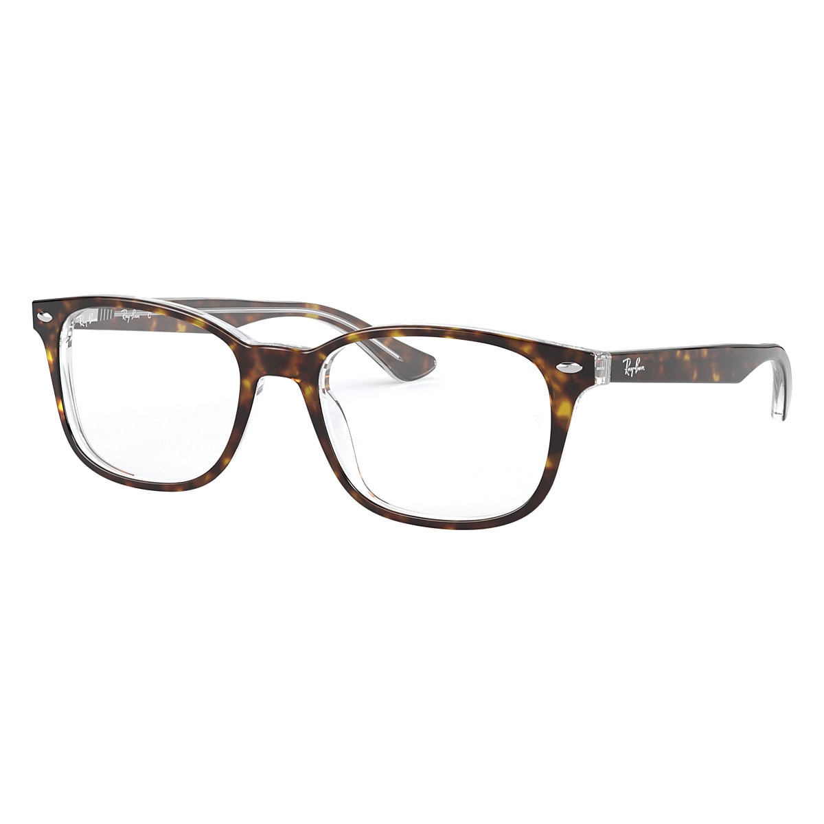 RB5375 OPTICS Eyeglasses with Havana On Transparent Frame - RB5375 