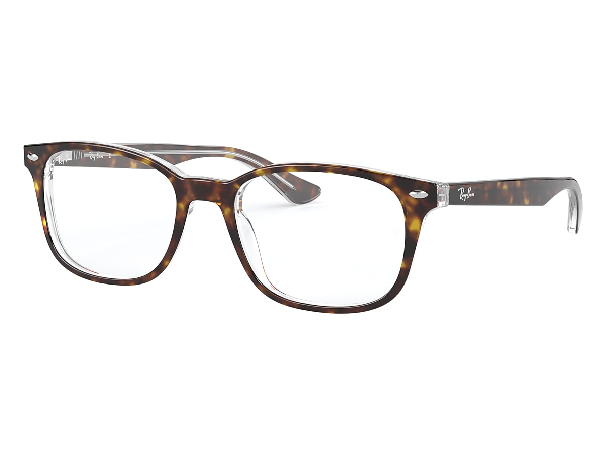 Rb5375 Optics Eyeglasses with Havana On Transparent Frame | Ray-Ban®