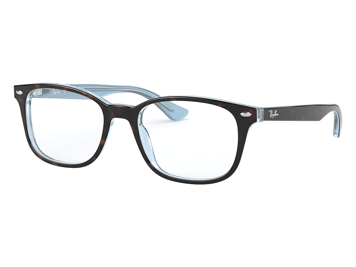 RB5375 OPTICS Eyeglasses with Havana On Light Blue Frame - RB5375 