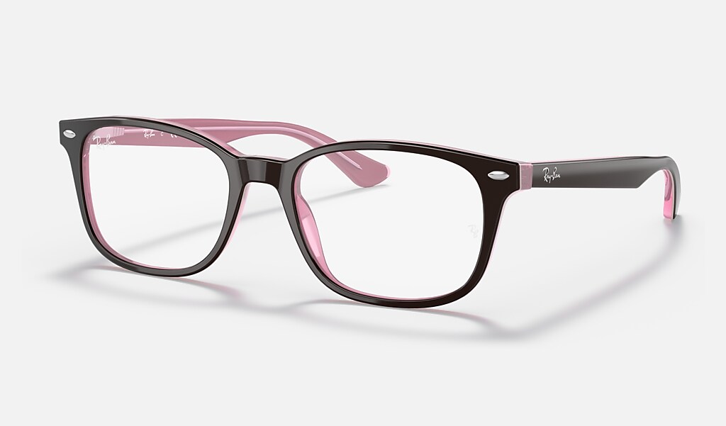 Email dennenboom Gecomprimeerd Rb5375 Optics Eyeglasses with Brown On Pink Frame | Ray-Ban®